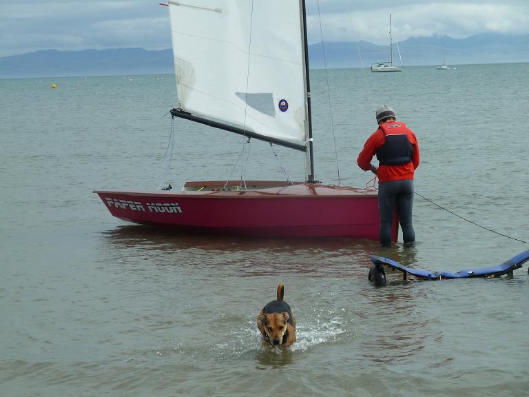 Hadron sailing dinghy launch day